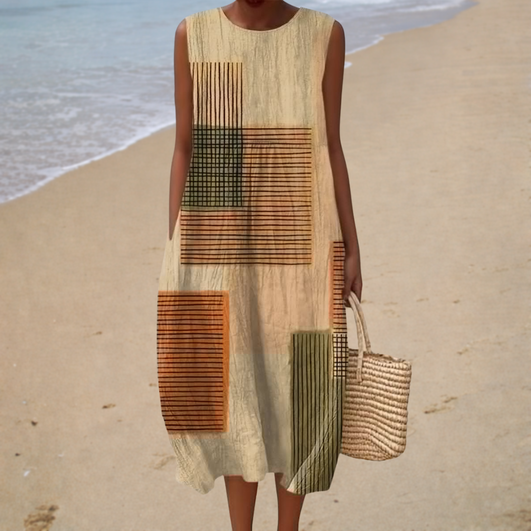 Robe d'été confortable sans manches
