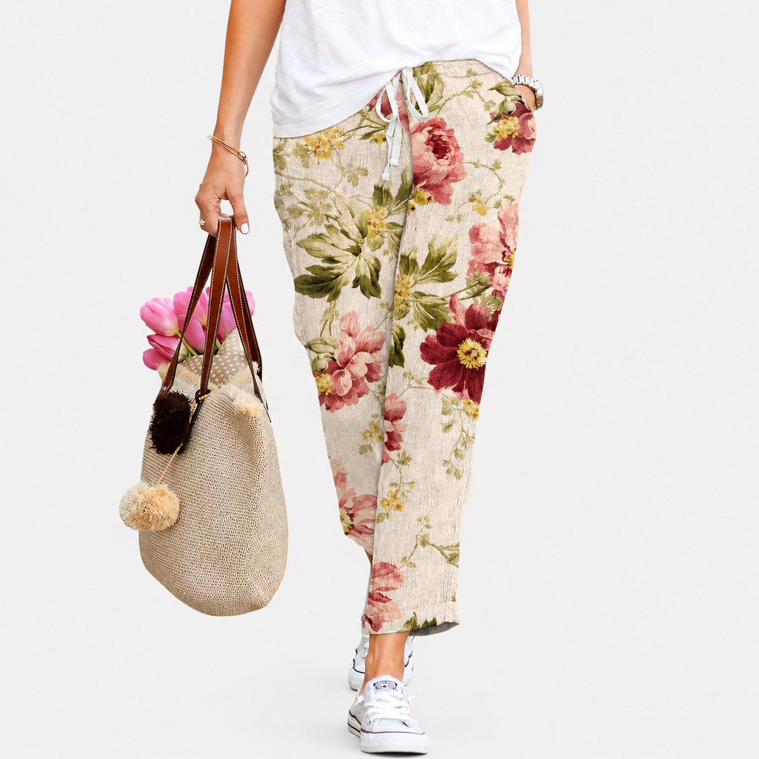 Pantalons Élastiques à Cordon de Serrage pour Femmes