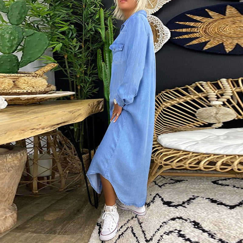Adeline | Denim Shirt Dress