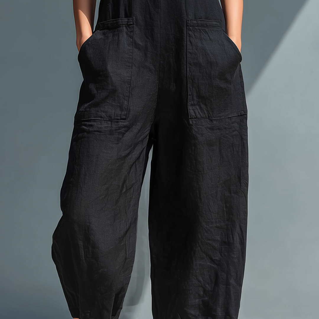 Cecelia™ | Sleeveless Mandarin Jumpsuit