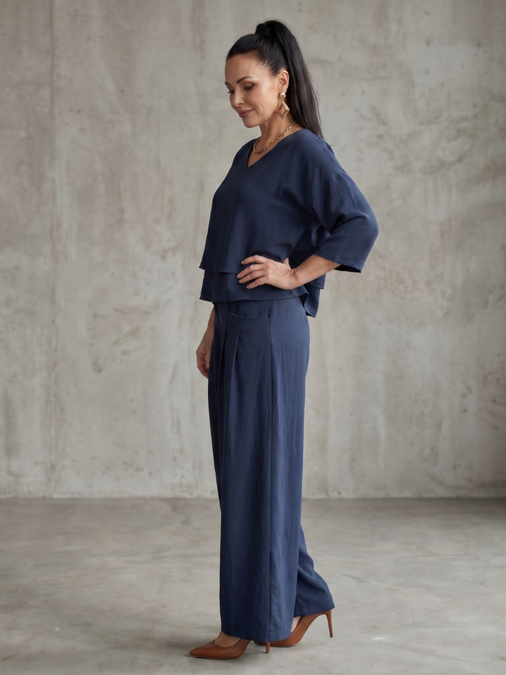 River | Layered Top Wide Leg Set