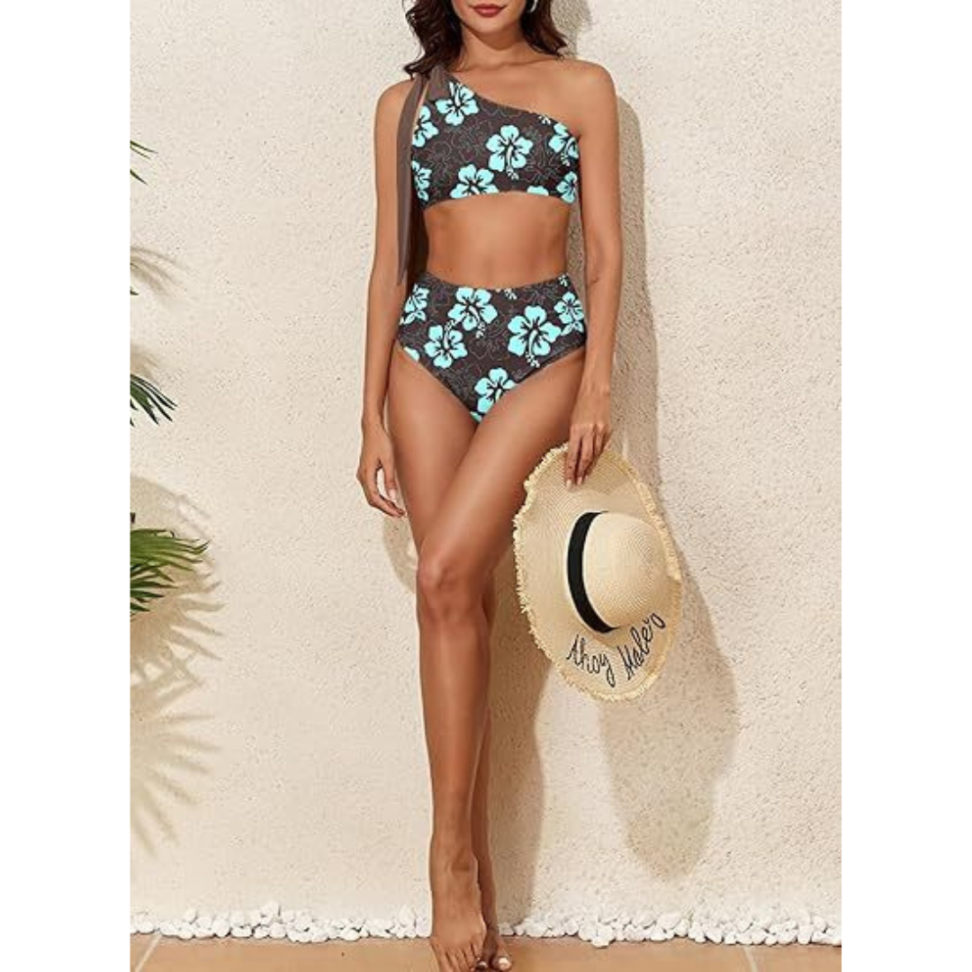 Marit | High Waist One Shoulder Bikini