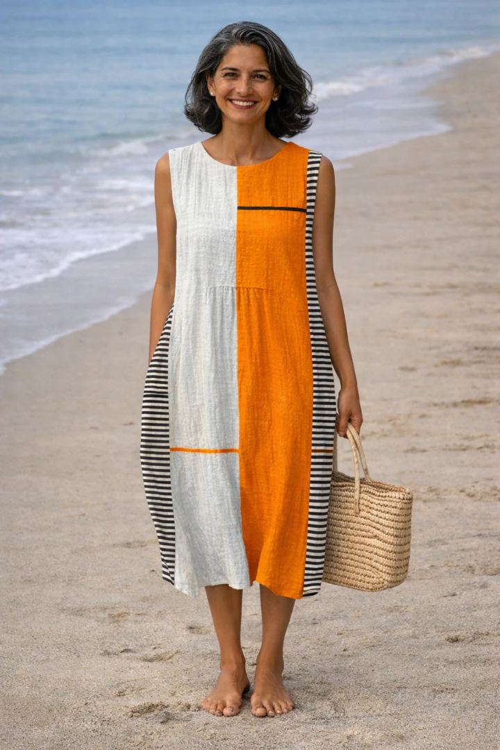 Zara | Midi dress with reef print