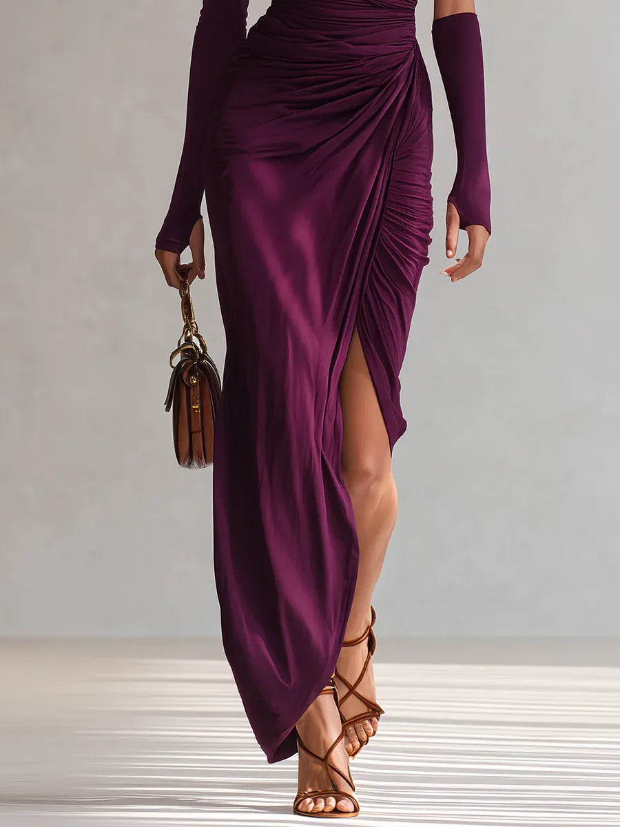 Rhianna™ Elegant Maxi Dress + Sleeve
