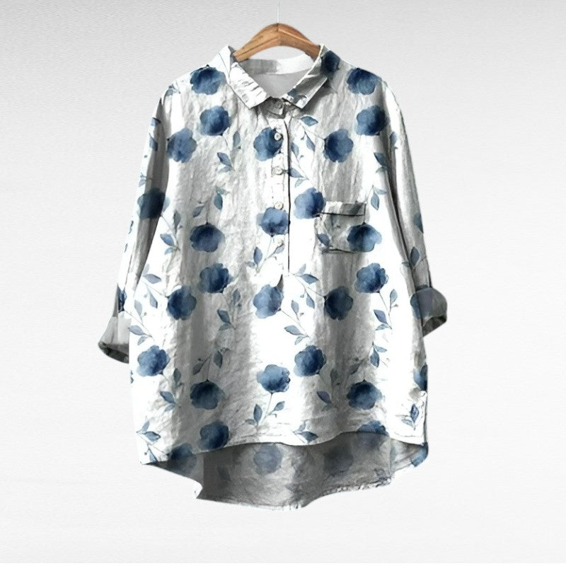 Solène | Blouse Florale Élégante