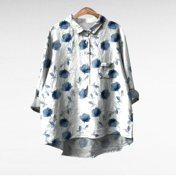 Solène | Blouse Florale Élégante