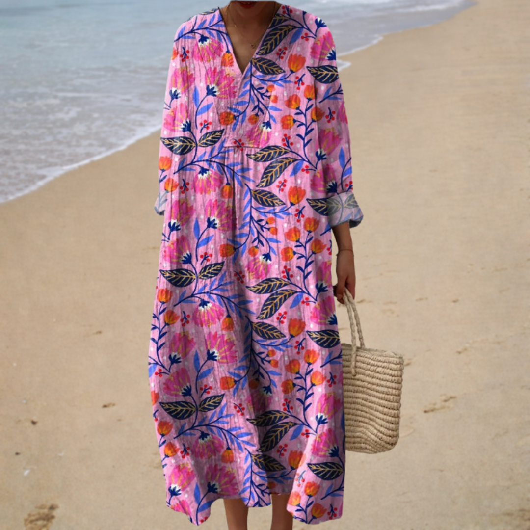 Robe Imprimée d'Été Sublimante