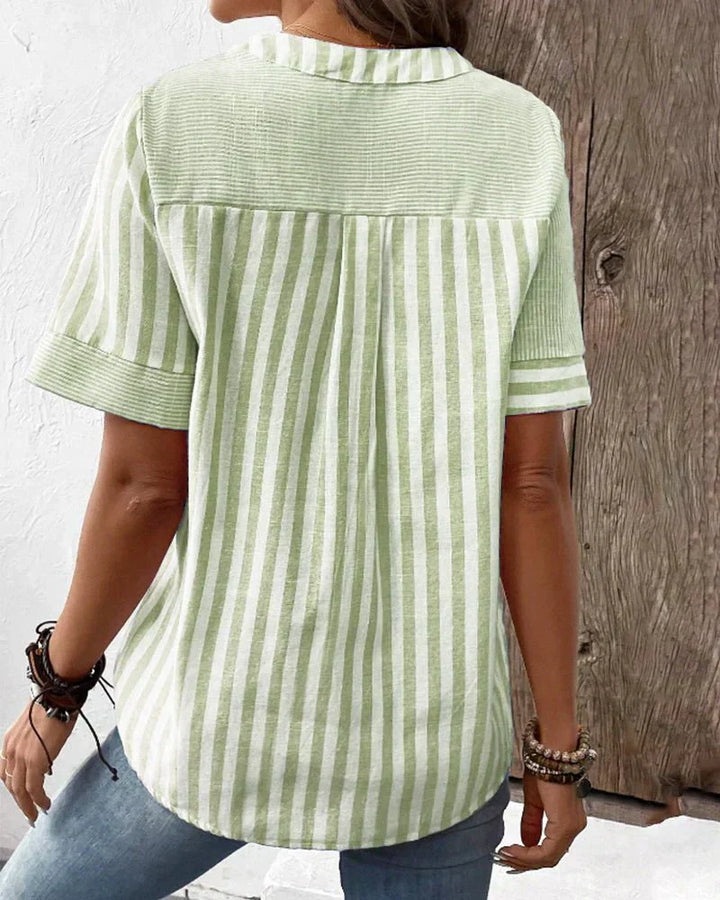 Lila | Blouse rayée douce