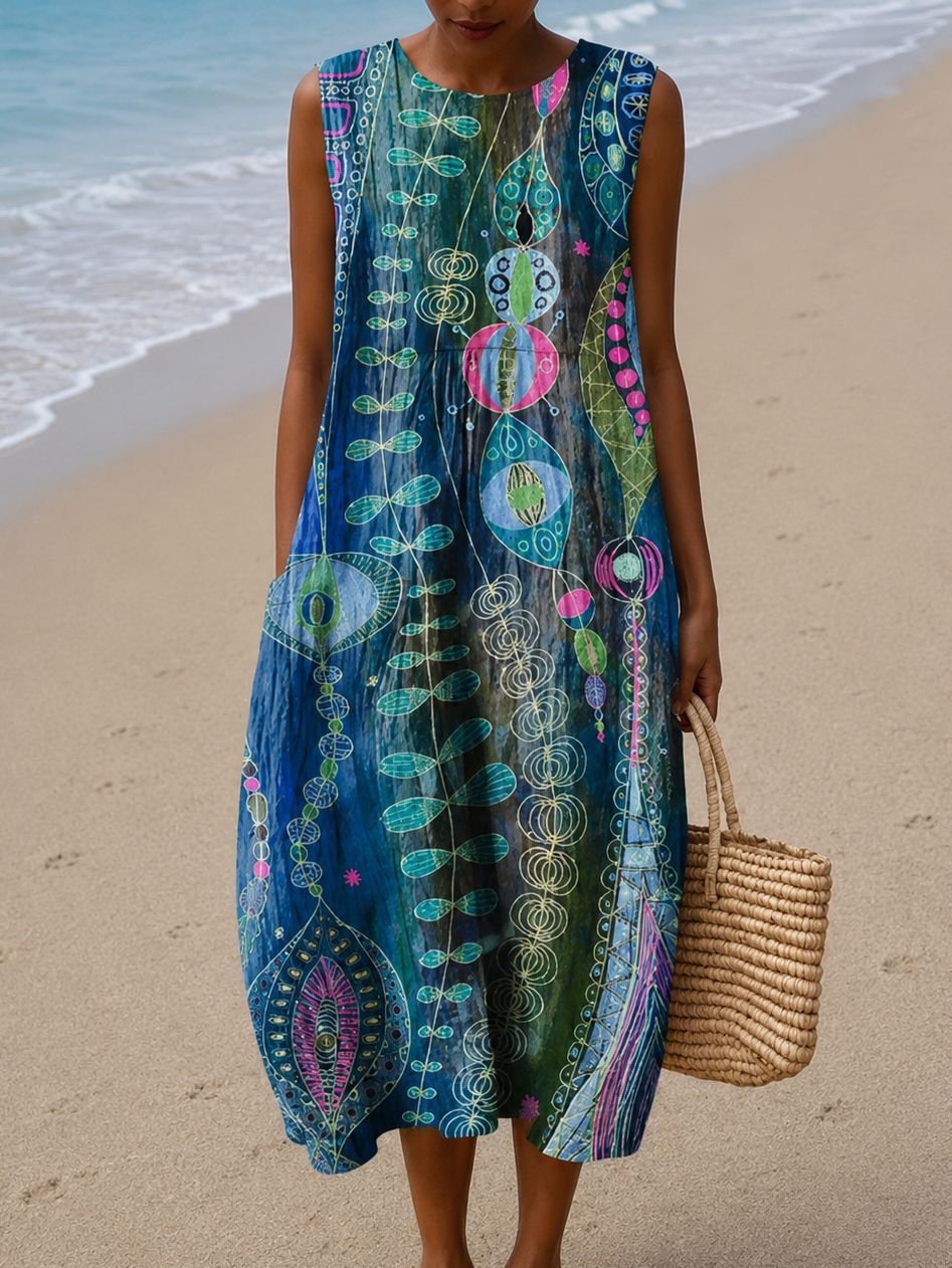 Robe d'Été Sans Manches