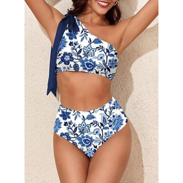 Marit | High Waist One Shoulder Bikini