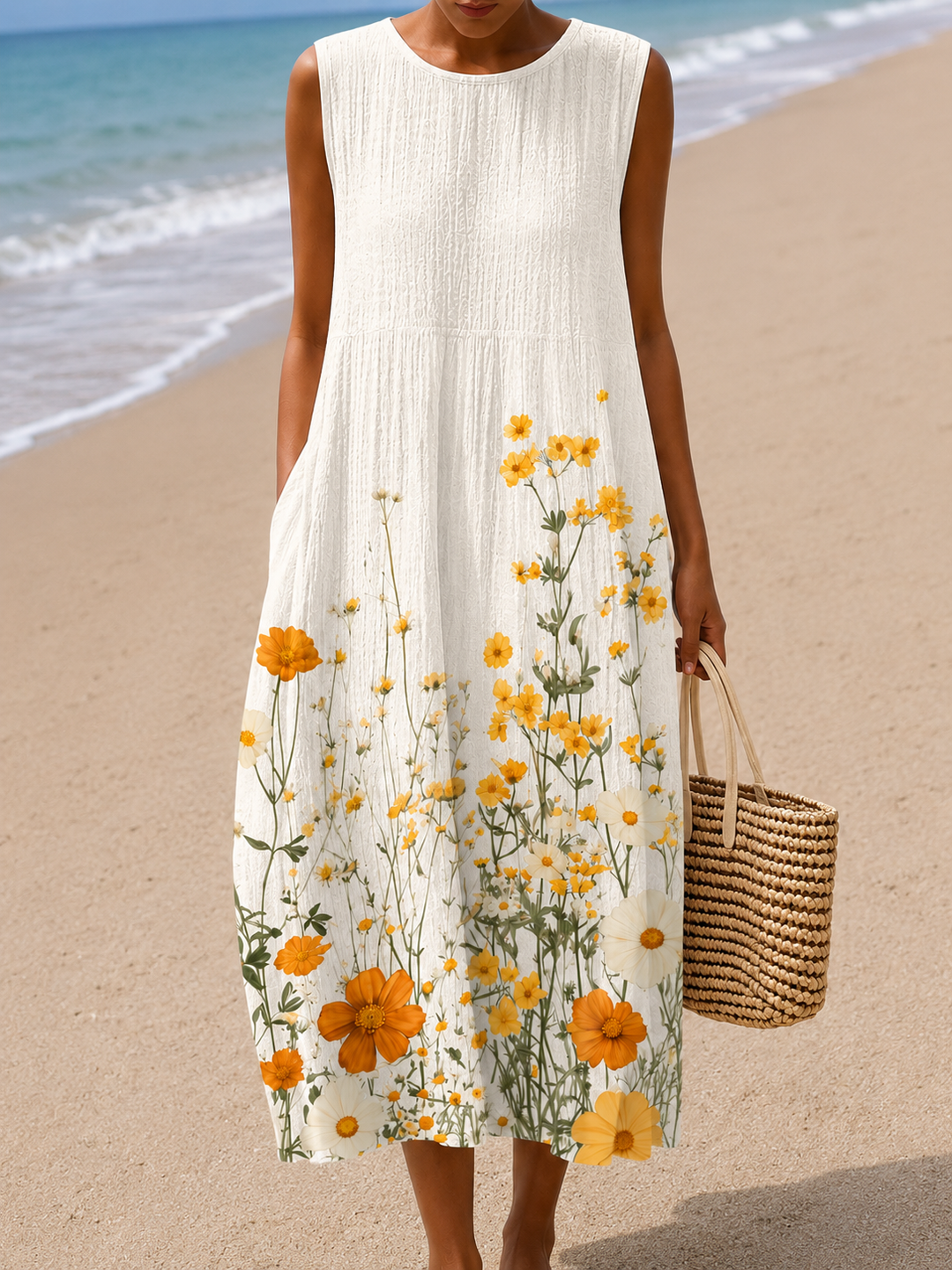 Robe d'Été Sans Manches