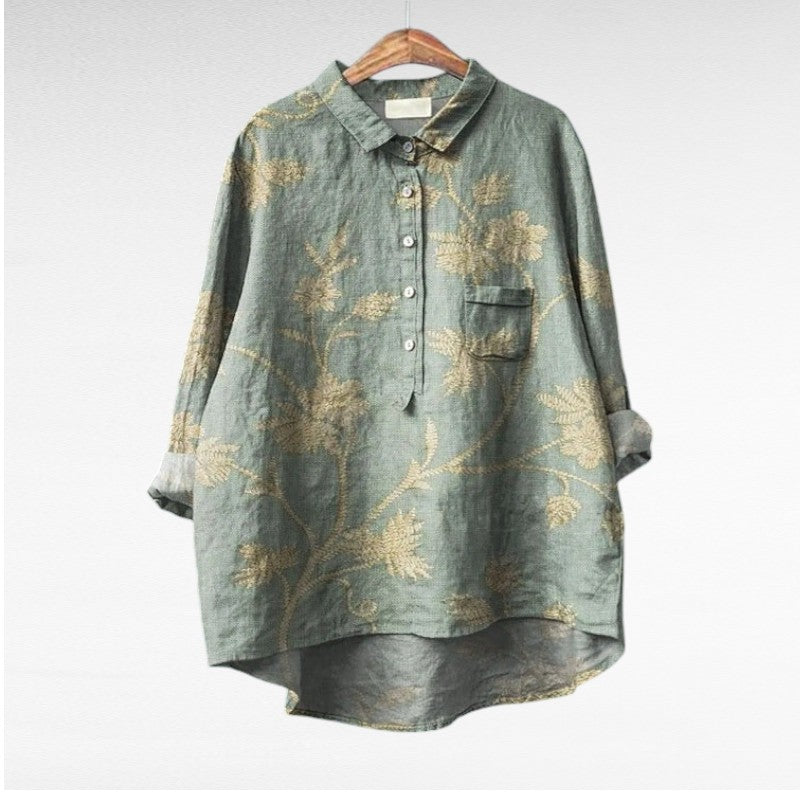 Séraphine | Blouse Florale Artistique