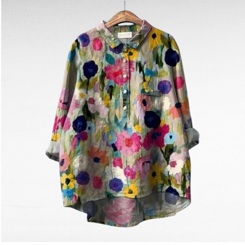 Séraphine | Blouse Florale Artistique