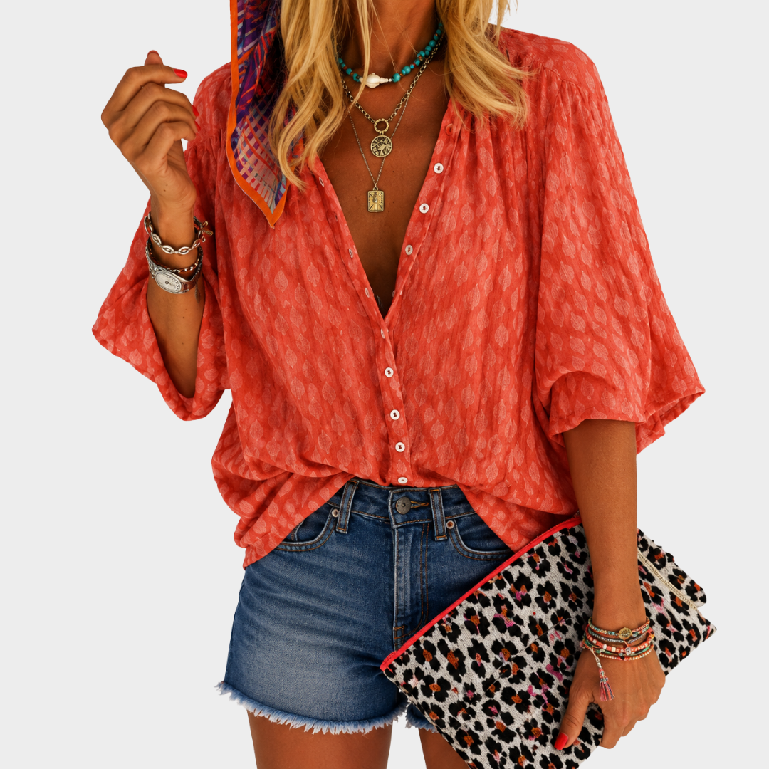 Blouse Légère à Imprimé Coloré