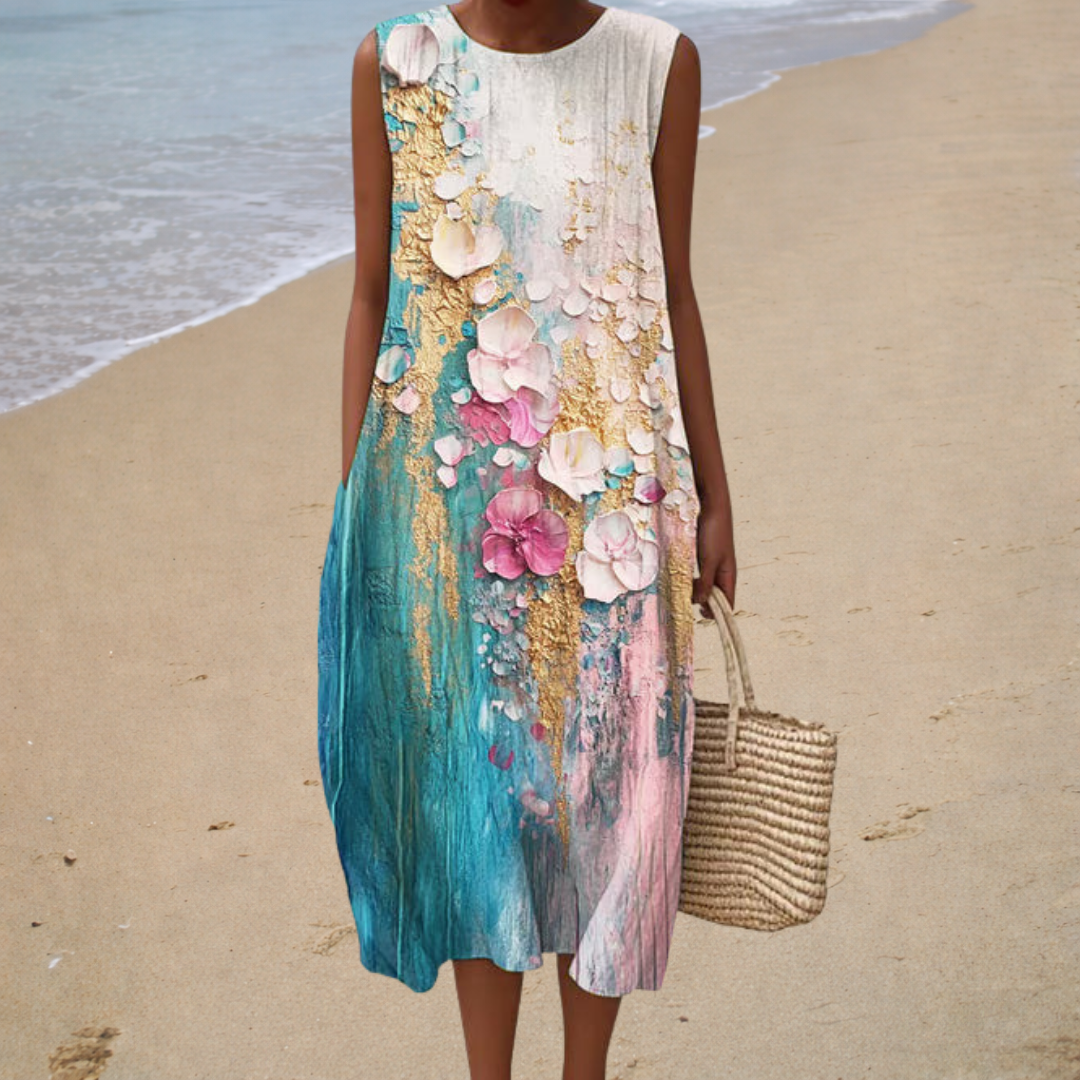 Robe d'Été Confortable Sans Manches