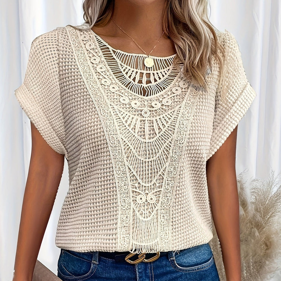 Violet | Detailed Knitted Top