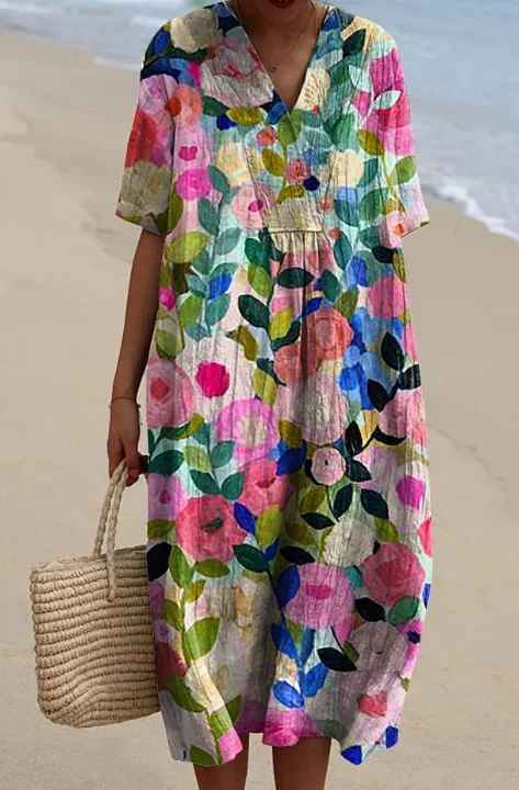 Lina | Vintage Flower Dress