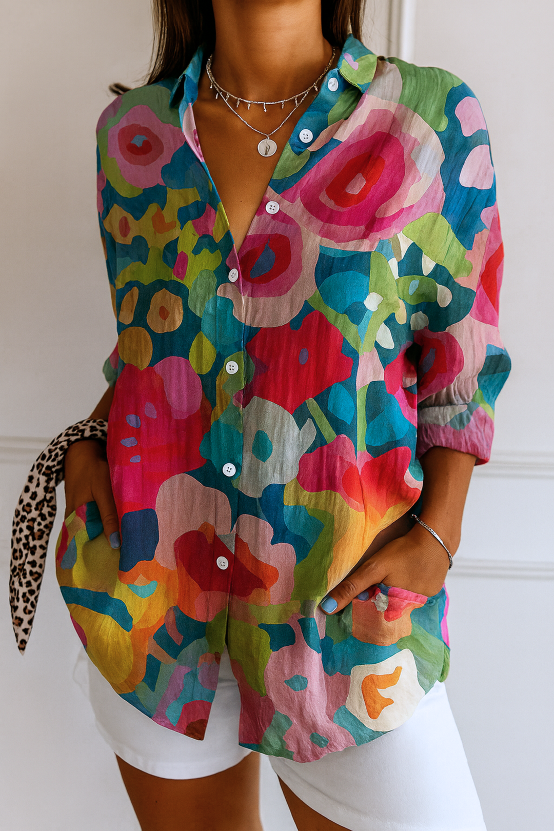 Astra | Blouse à motifs colorés