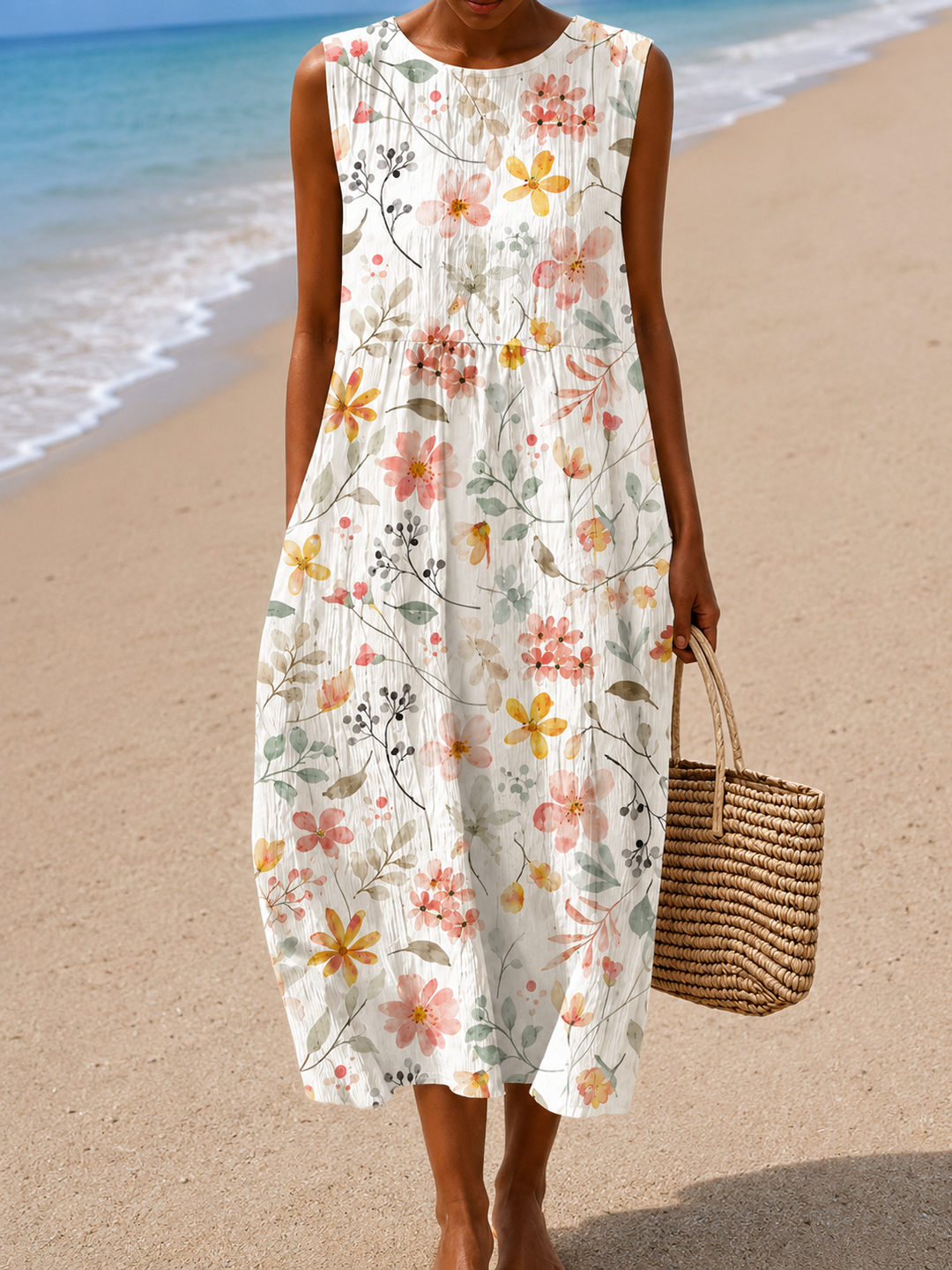 Robe d'Été Sans Manches