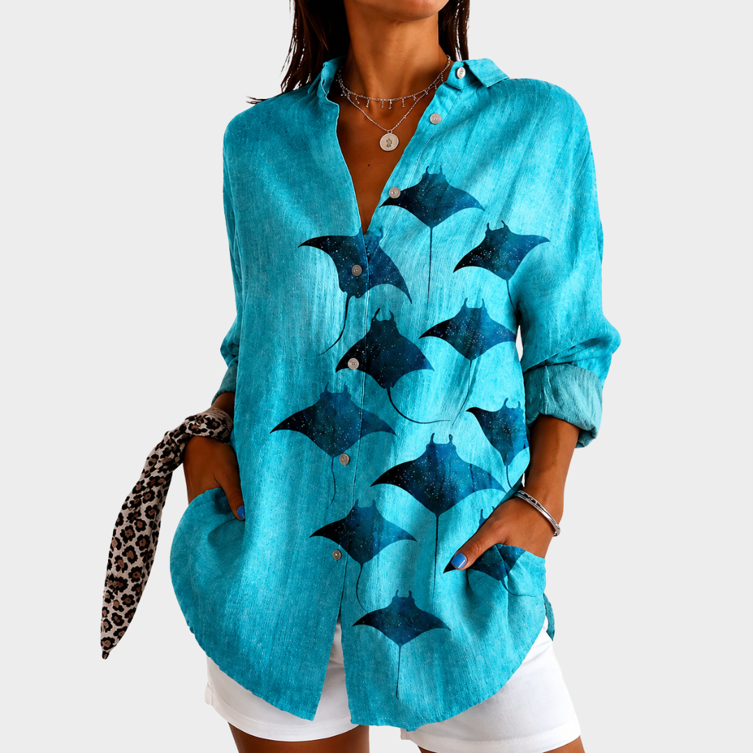 Blouse Légère à Imprimé Coloré