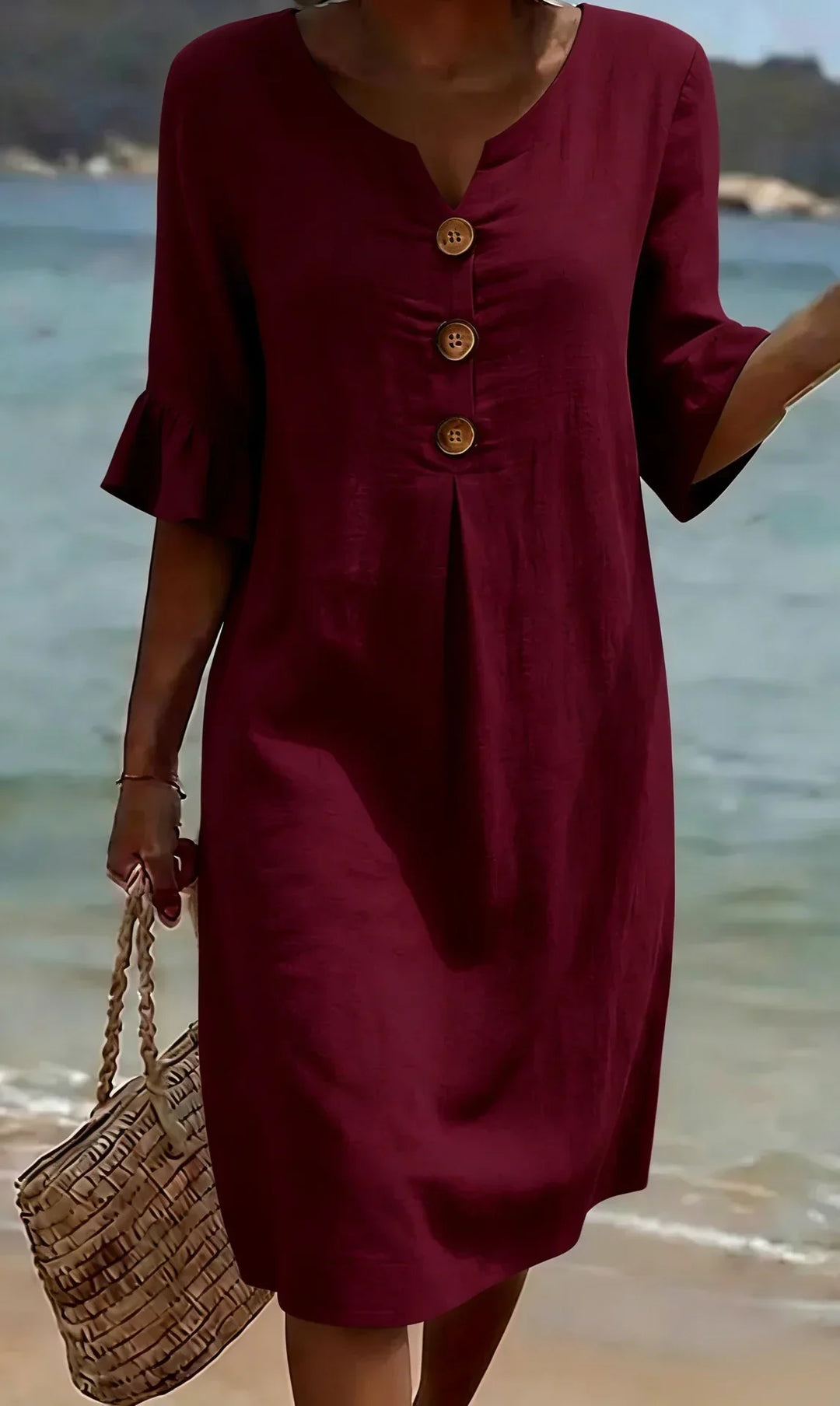 Radmila™ | Textured Long Sleeve Dress-