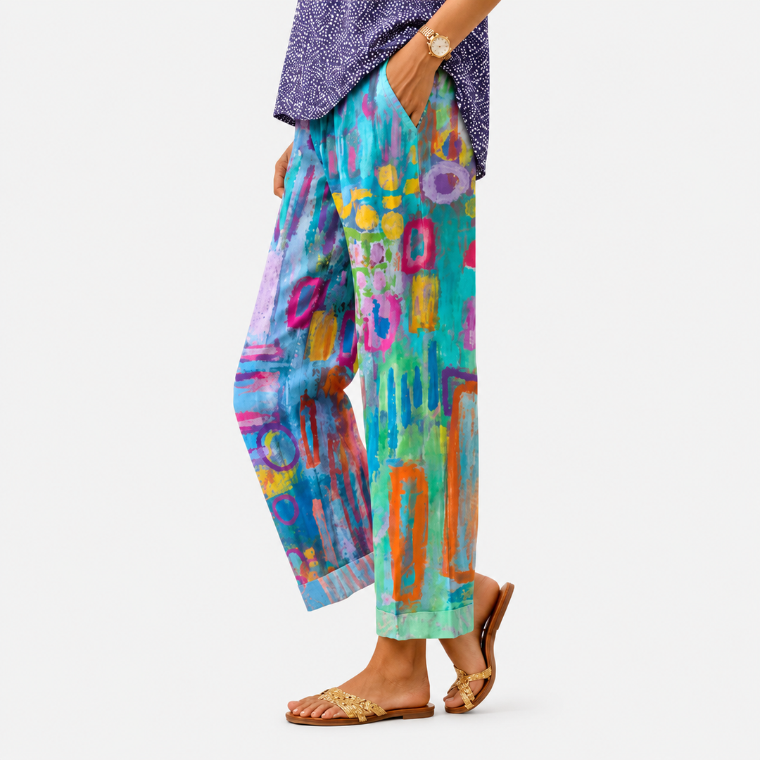 Pantalon Art Mosaïque Vif