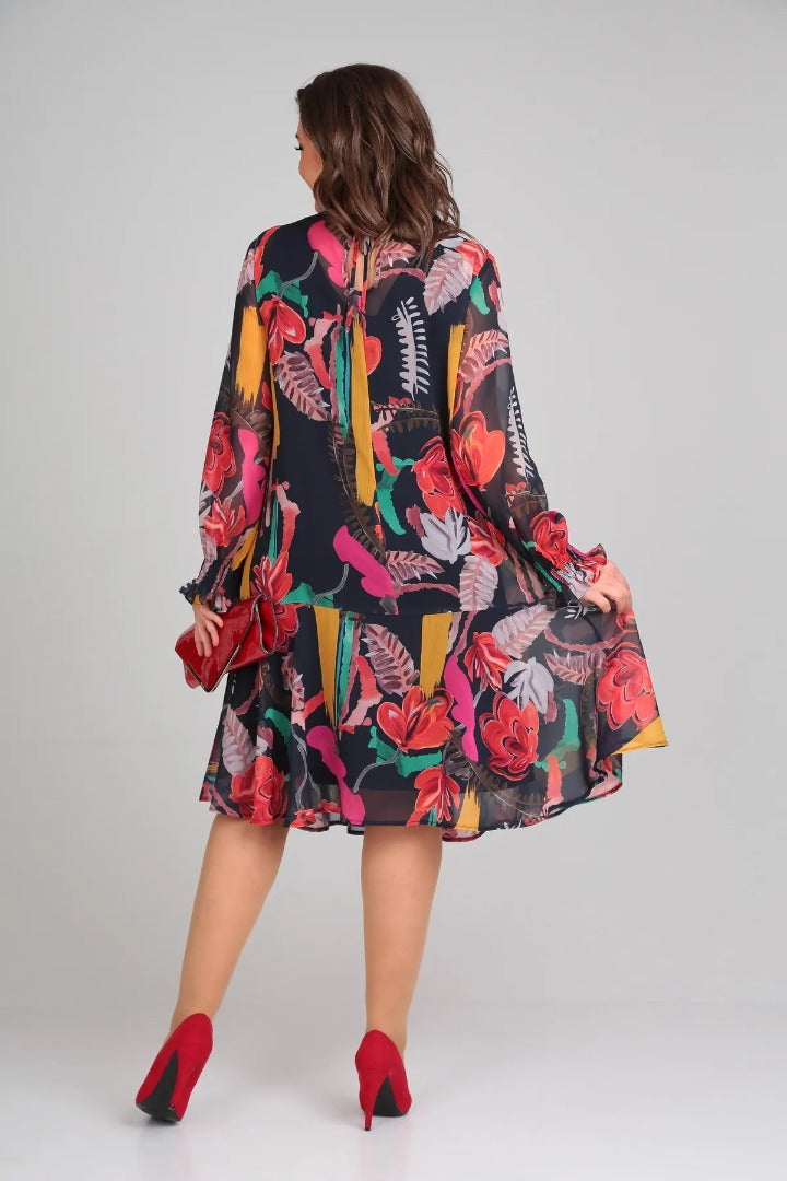 Florinda™ Elegant Floral Dress
