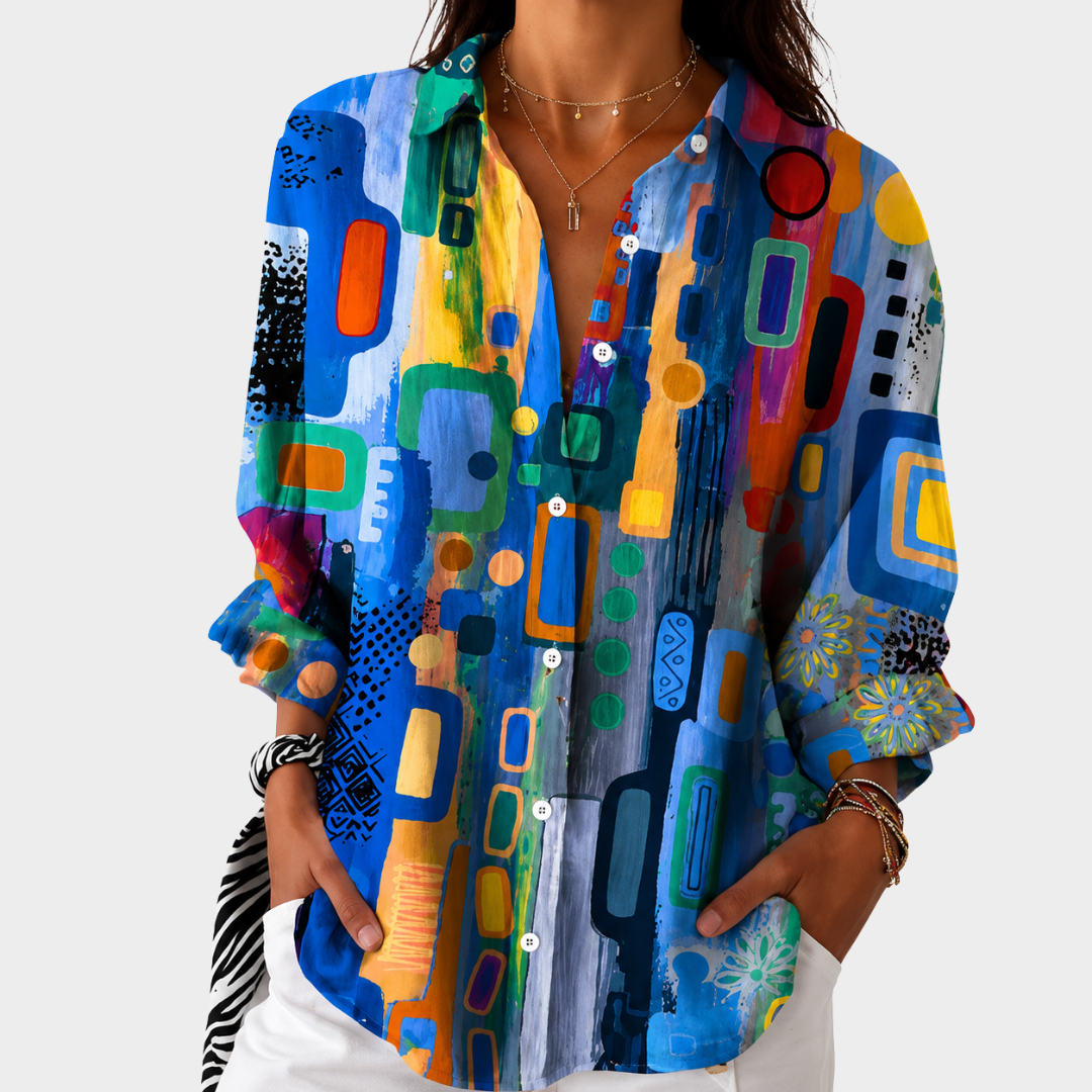 Blouse Légère à Imprimé Coloré