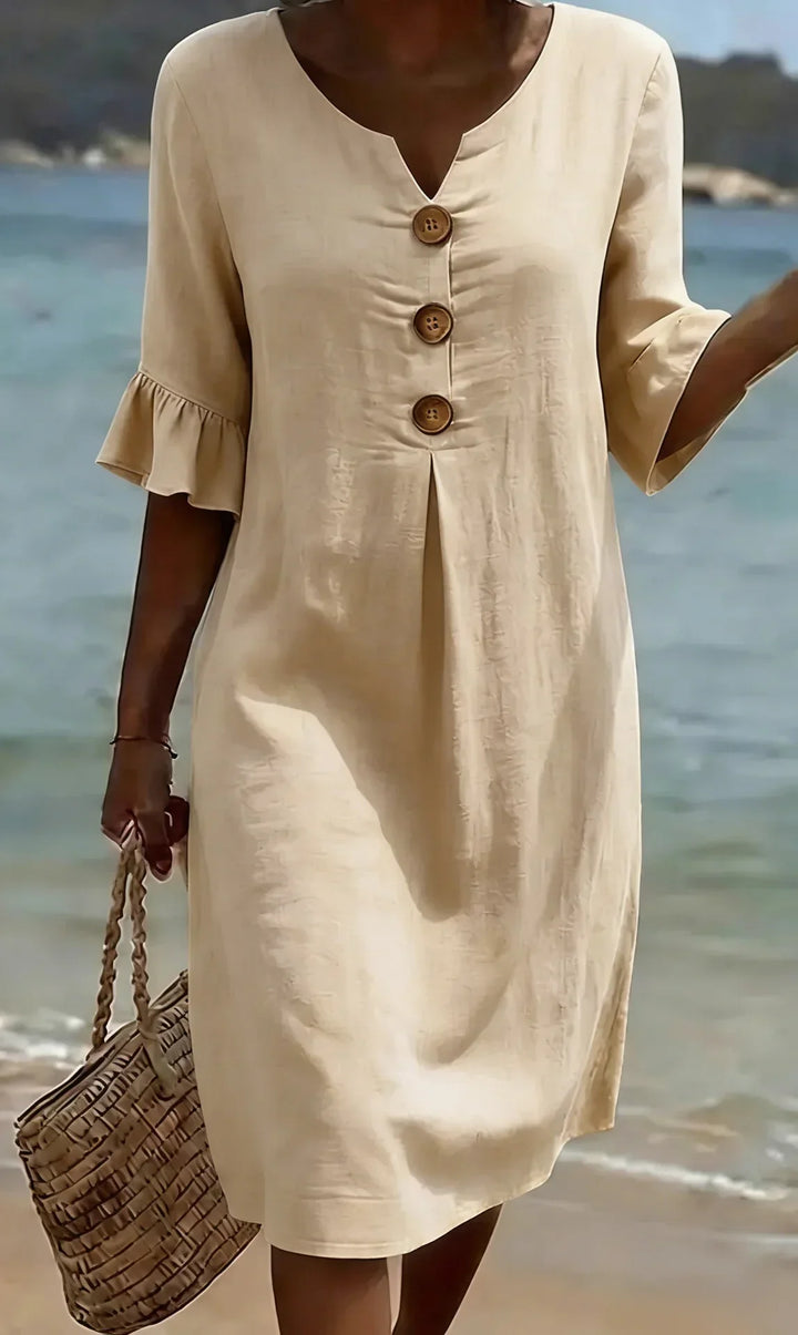 Radmila™ | Textured Long Sleeve Dress-