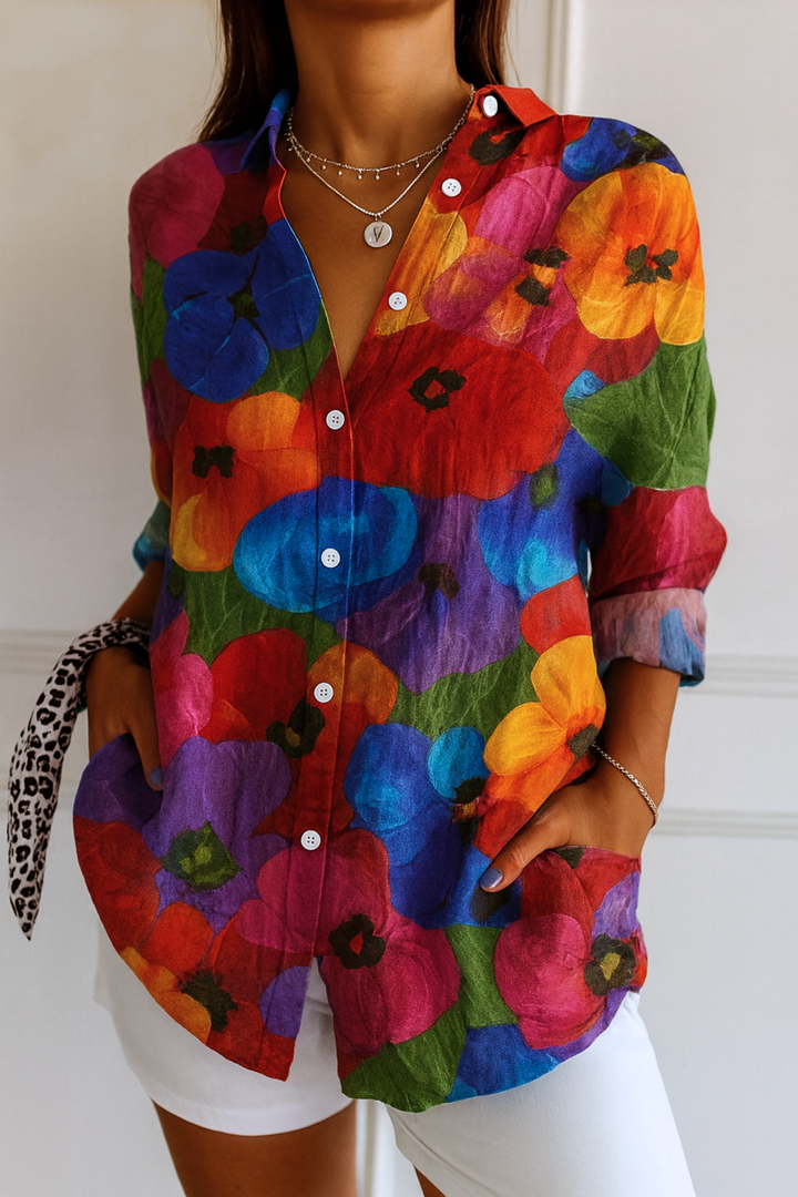 Astra | Blouse à motifs colorés