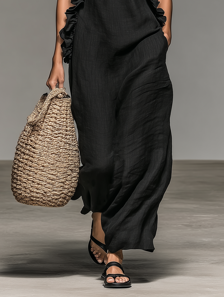 Gwyneth | Robe Longue à Volants