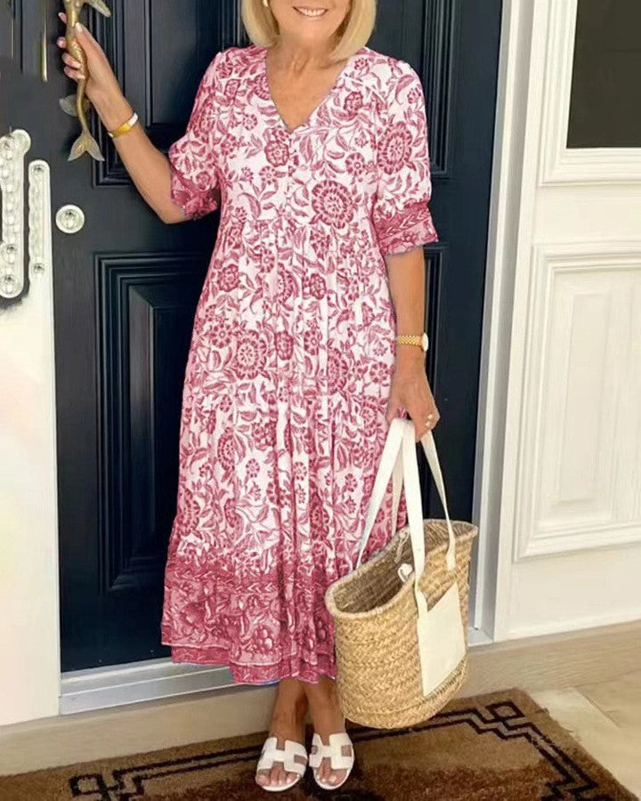 Candice | Graceful V-Neck Floral