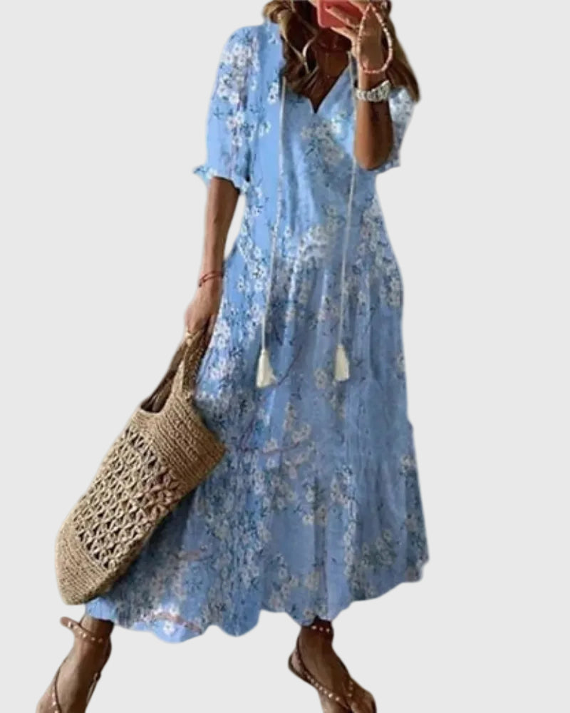 Sofia | Boho Vintage Summer Maxi Dress