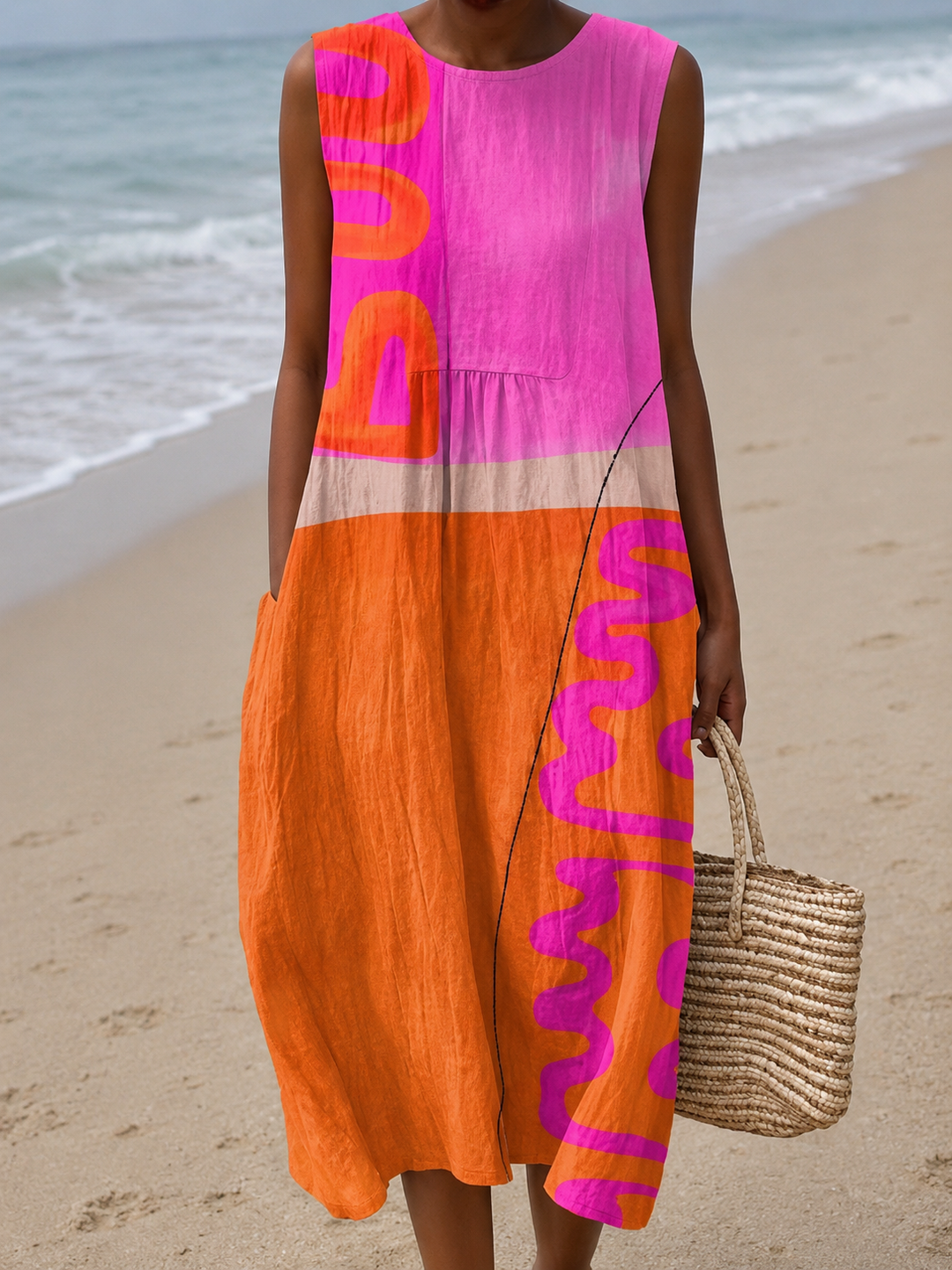 Robe d'Été Sans Manches