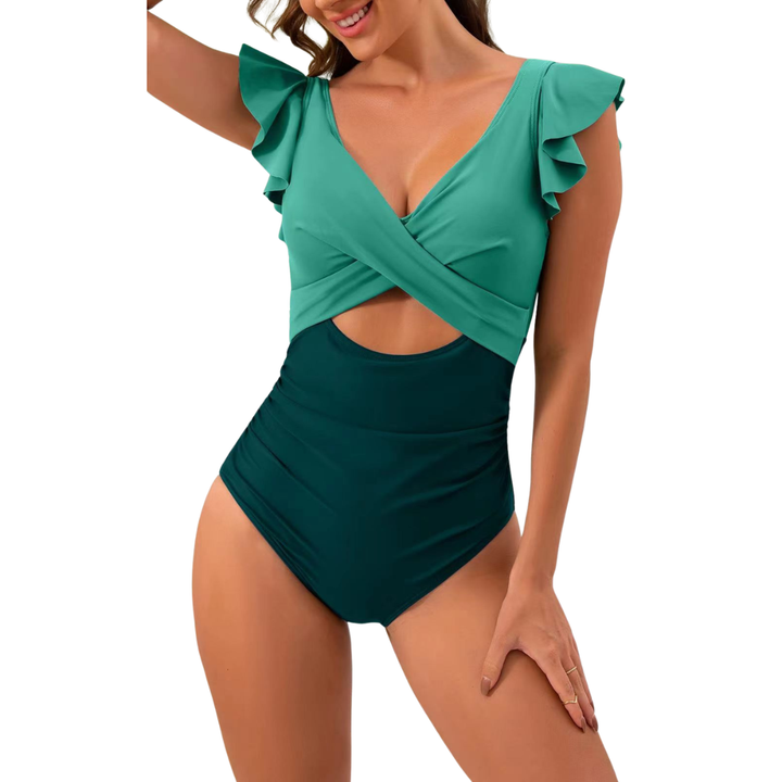 Maartje | Slimming Swimsuit with Ruffle Details