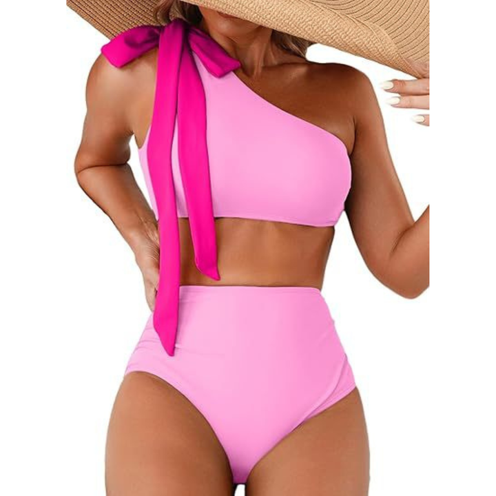Marit | High Waist One Shoulder Bikini