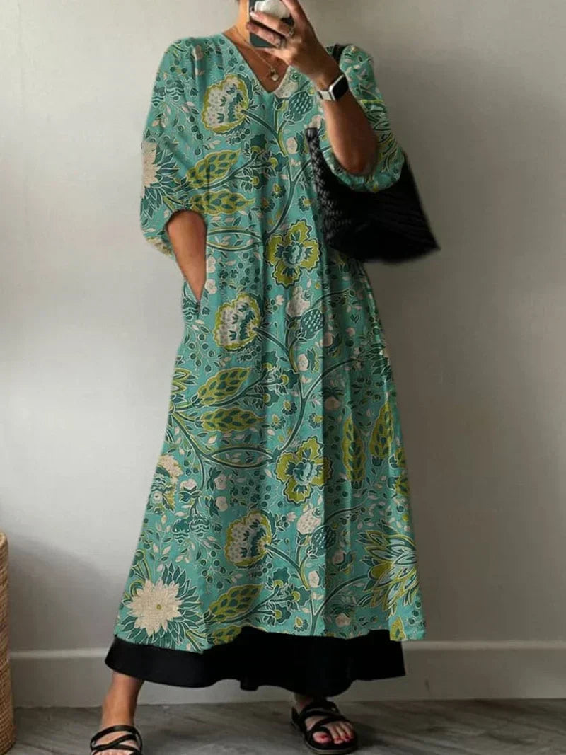Cheri | Elegant Dress with Floral Print Paula