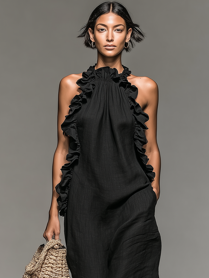 Gwyneth | Robe Longue à Volants
