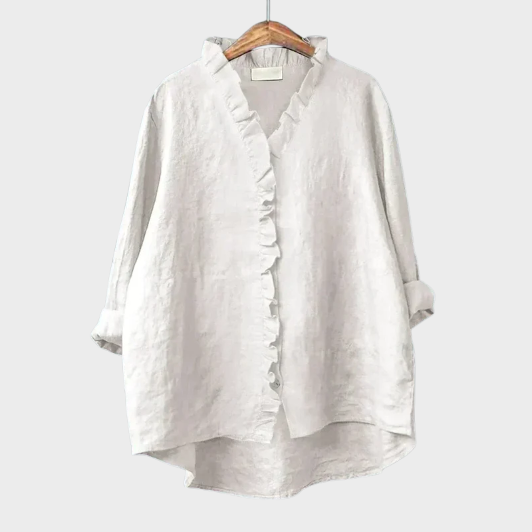 Célestine | Blouse Volants Délicate