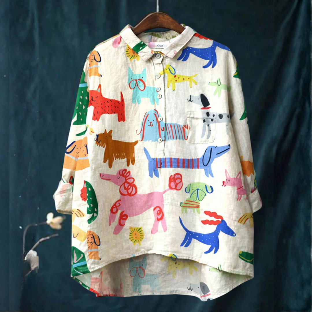 DELACROIX | Chemise Élégante à Motif Garance