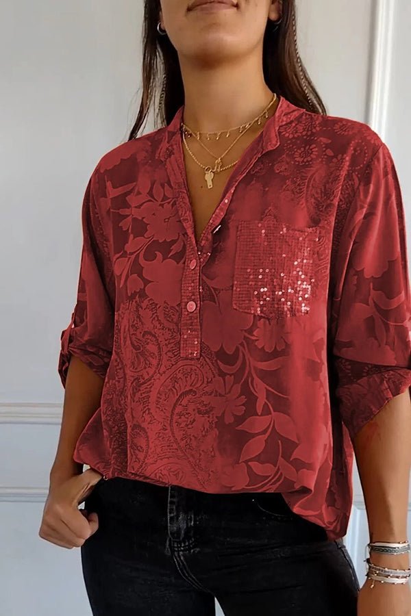 Pauline | Top élégant à sequins