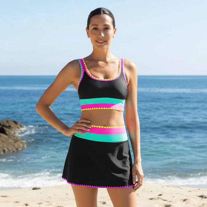Ava | 3-Piece Swim Set with Skirt