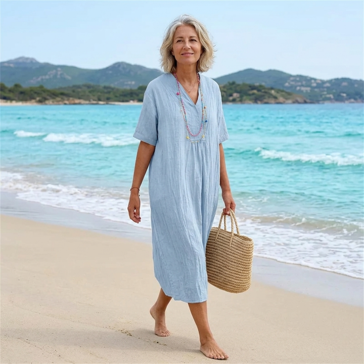 Silvana™ | Relaxed Textured Maxi Dress-