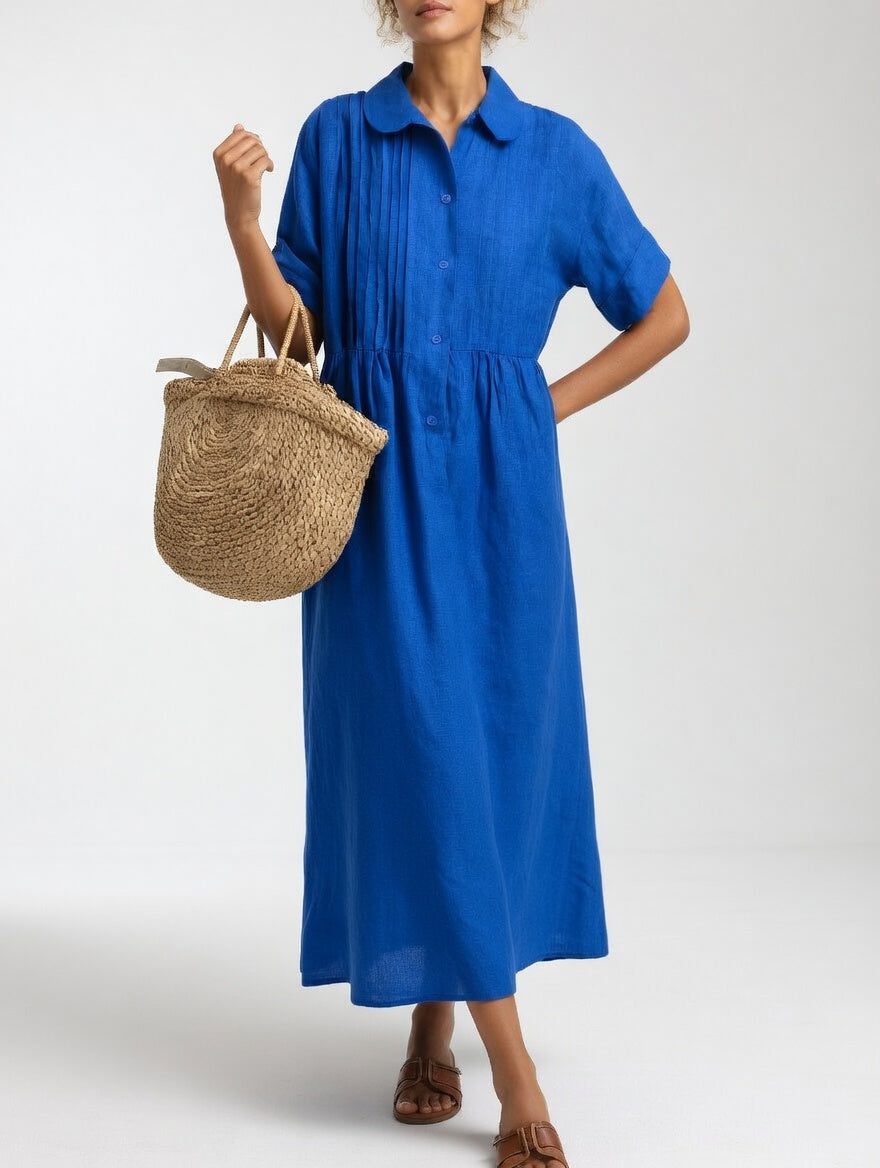 Lysandra™ – Fluid Summer Shirt Dress