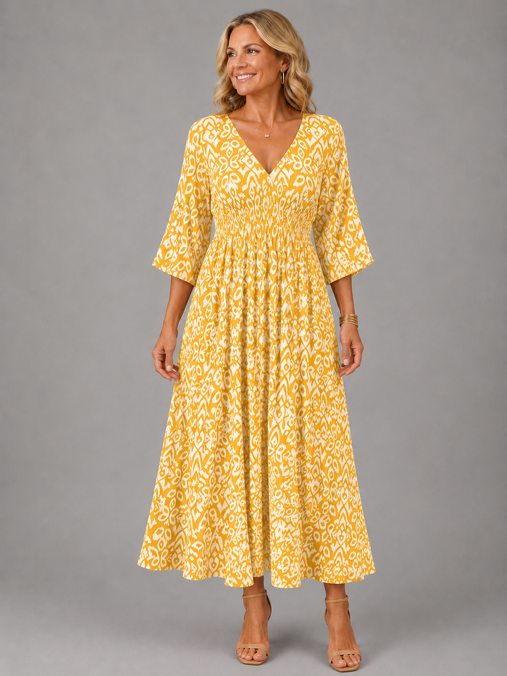 Althea™ | Bohemian Flow Midi Dress