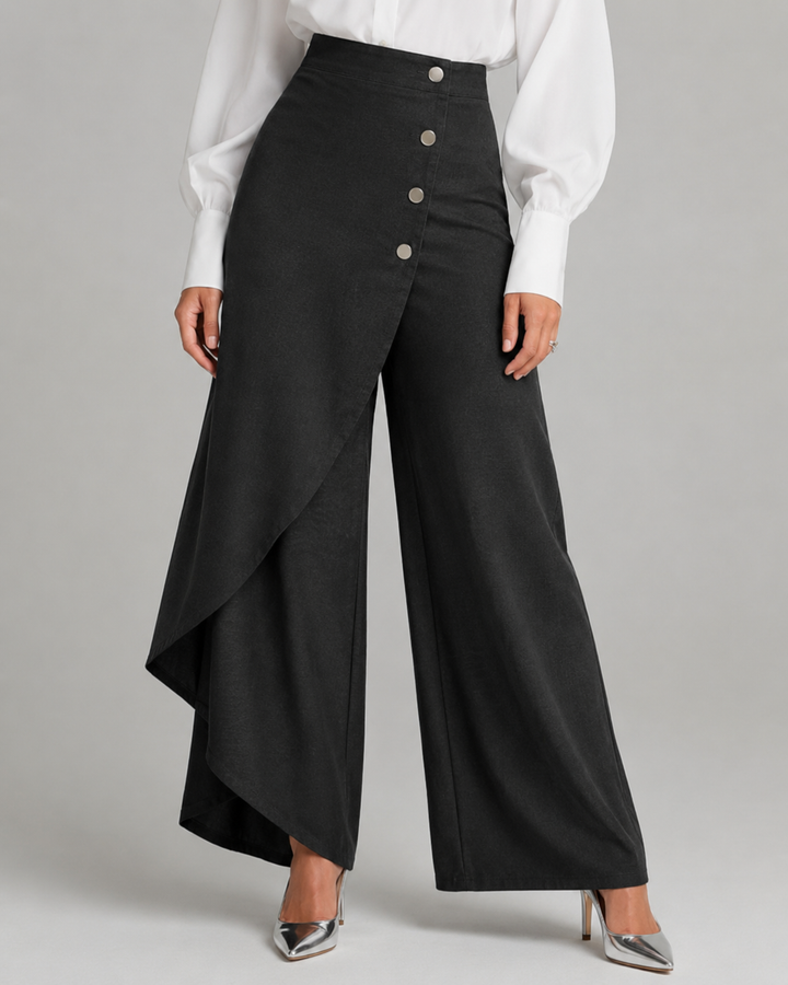 Audrey | Denim Wrap Trousers