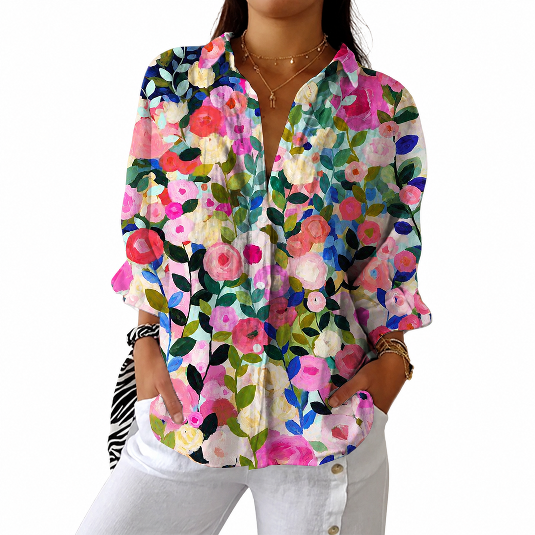 Frances – Blouse à Imprimé Floral