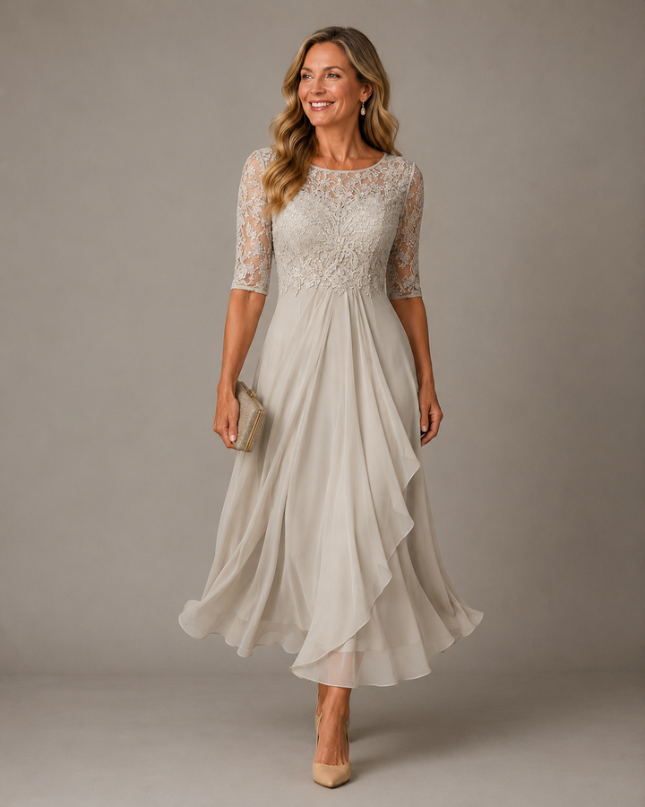 Rosa | Robe Midi en Dentelle