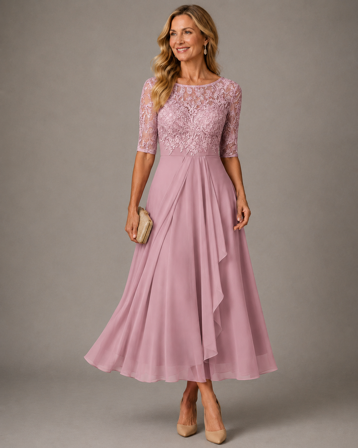 Rosa | Robe Midi en Dentelle