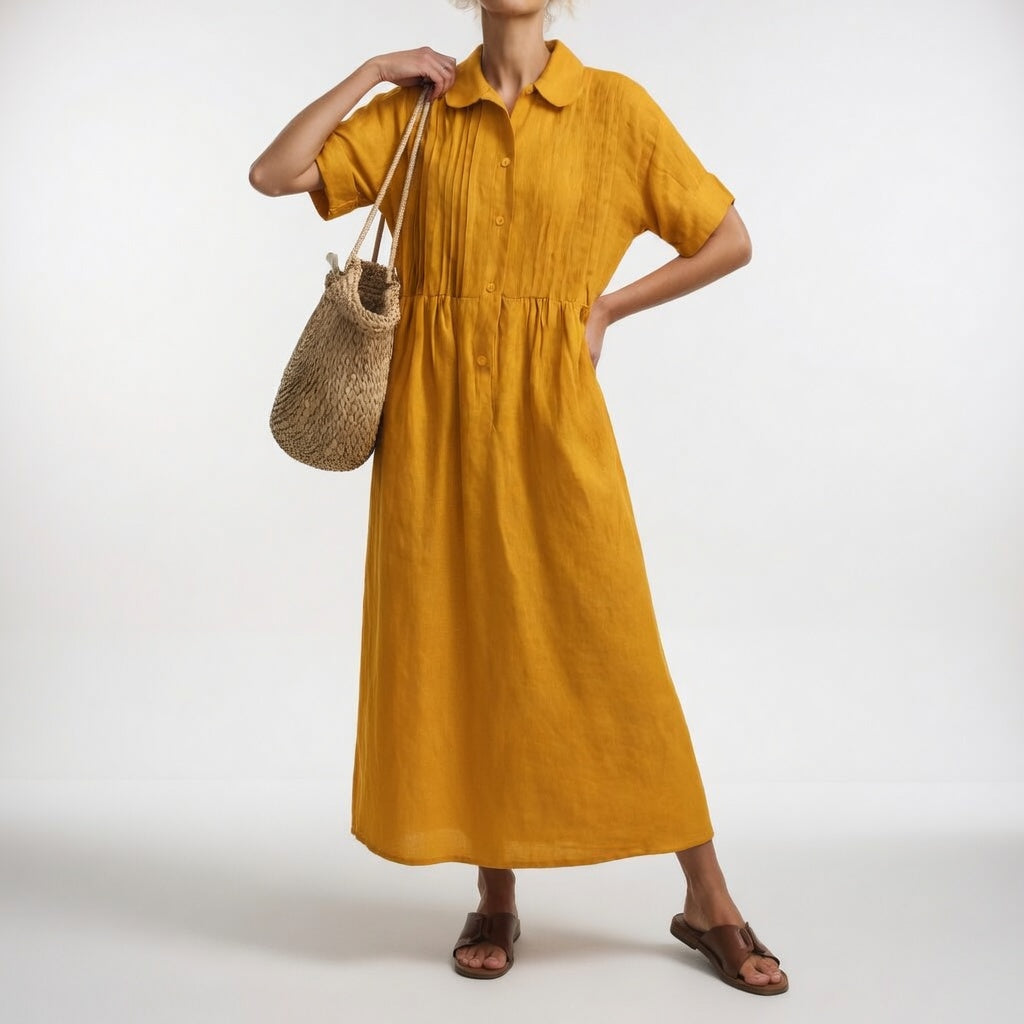 Lysandra™ – Fluid Summer Shirt Dress